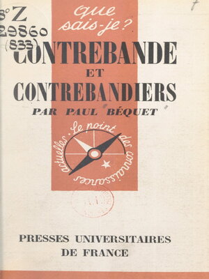 cover image of Contrebande et contrebandiers